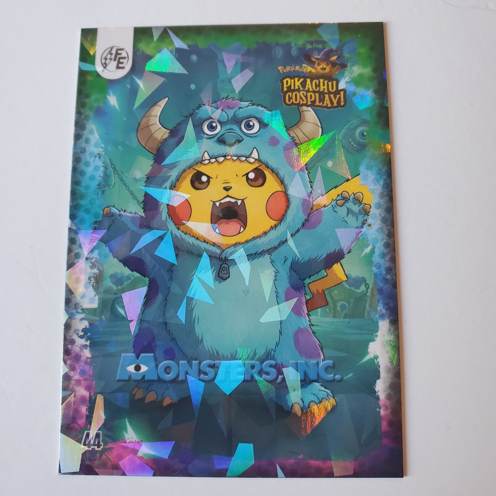 Pikachu Cosplay! Trading Card – Monsters, Inc. #44 Holo Excellent