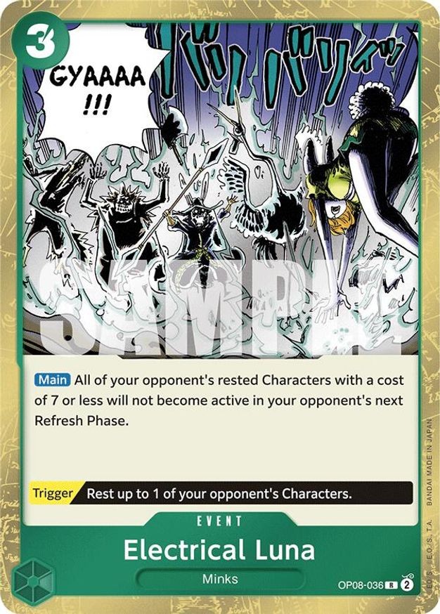 One Piece Electrical Luna (OP08-036/171) OP08 Two Legends NM FOIL
