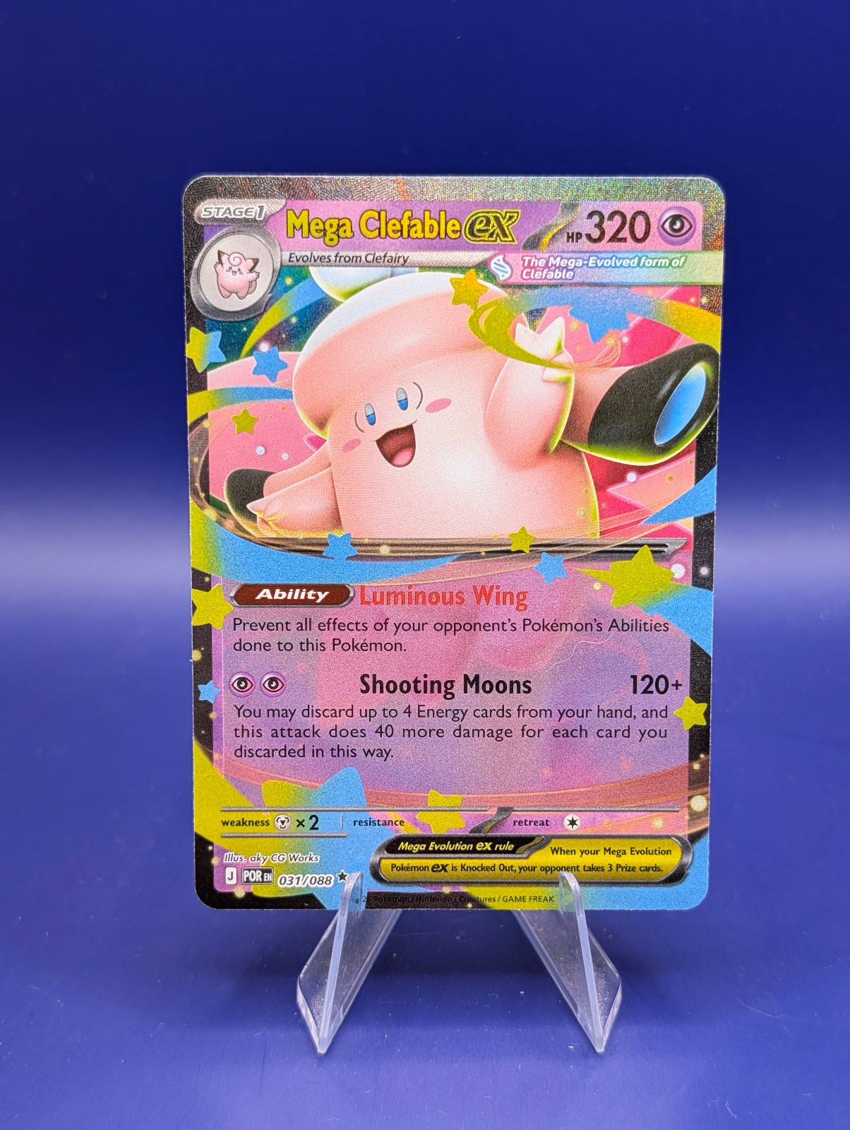 Pokemon Mega Clefable ex (31/130) Perfect Order NM HOLO