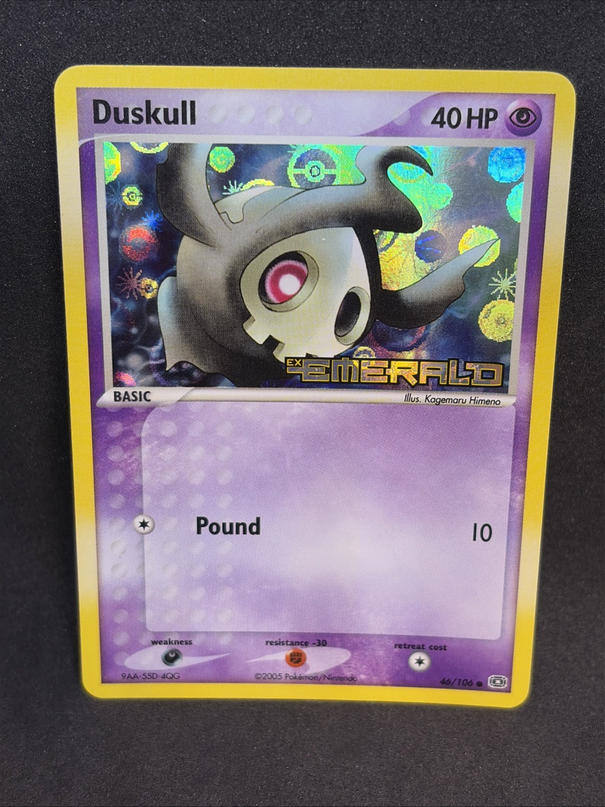 Pokémon TCG Duskull Reverse Holo 46/106 EX Emerald LP Condition