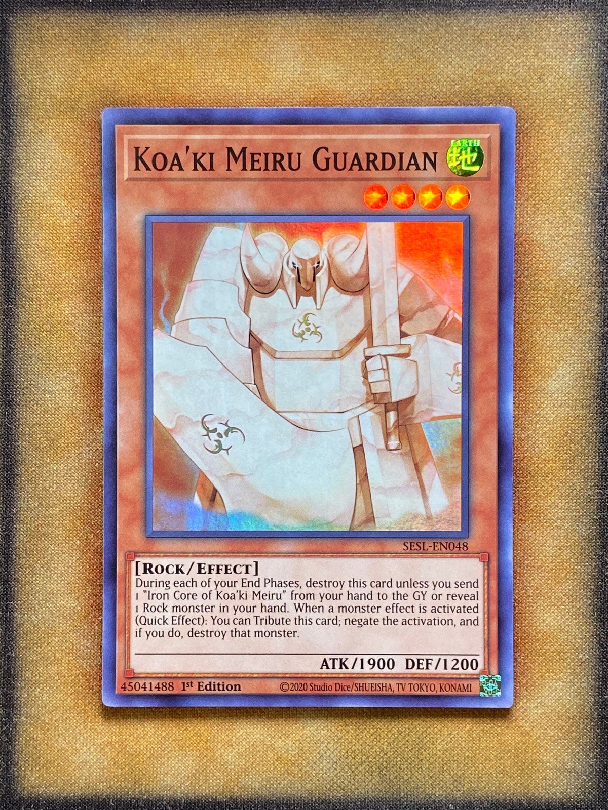 Yugioh Koa’ki Meiru Guardian SESL-EN048 Super Rare 1st Ed NM