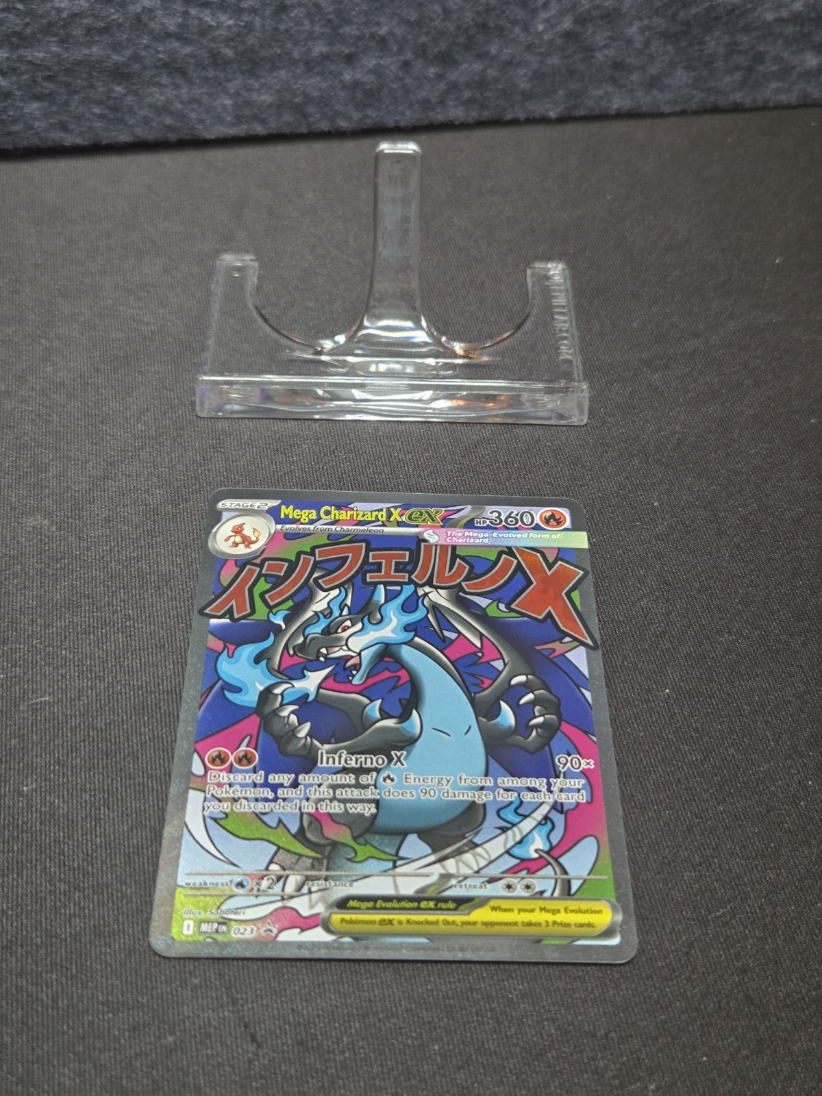 Mega Charizard X ex 023 Me: Mega Evolution Promo Holo – NMT
