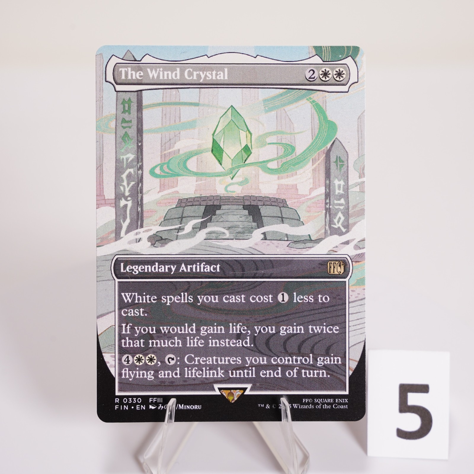 The Wind Crystal Borderless 330 Regular MTG Final Fantasy FIN NM