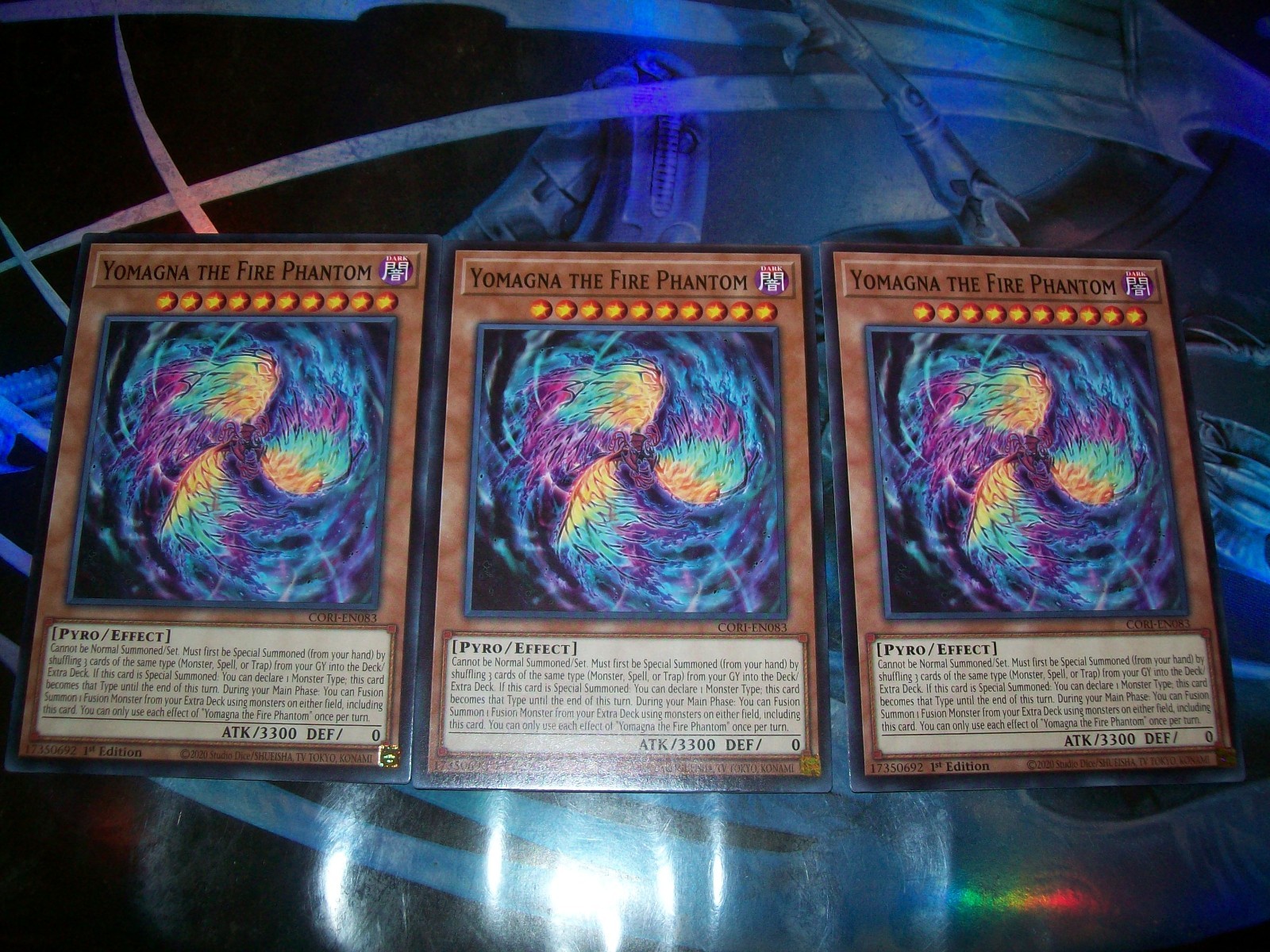 3x Yomagna the Fire Phantom 1st Edition Common CORI-EN083 Yu-Gi-Oh!