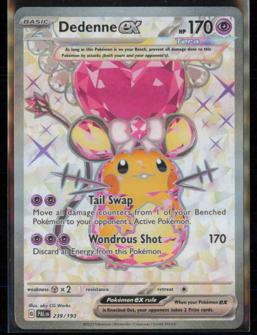 Dedenne ex 239/193 PAL Paldea Evolved Pokemon Holo Near Mint