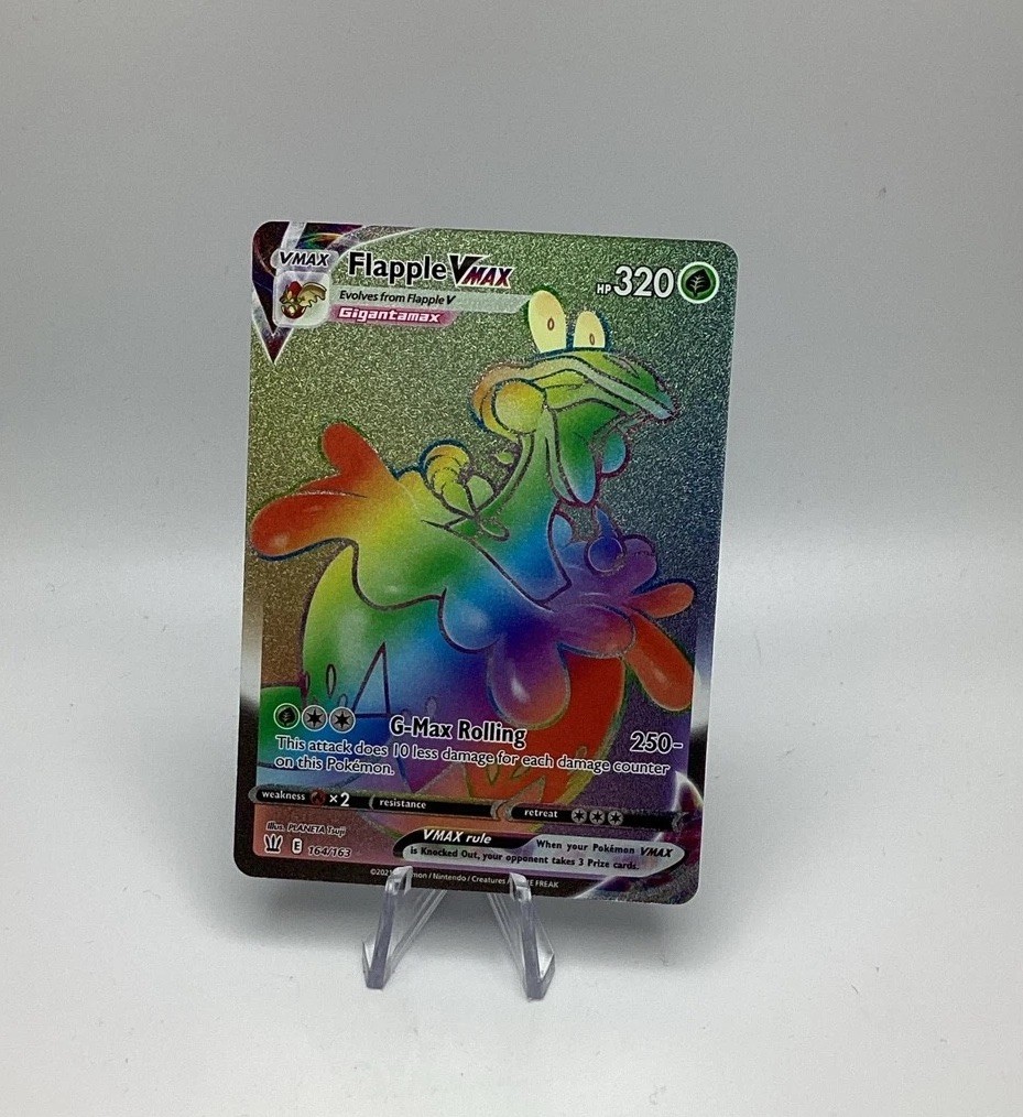 Flapple VMAX (Secret) 164/163 Swsh05: Battle Styles Holo