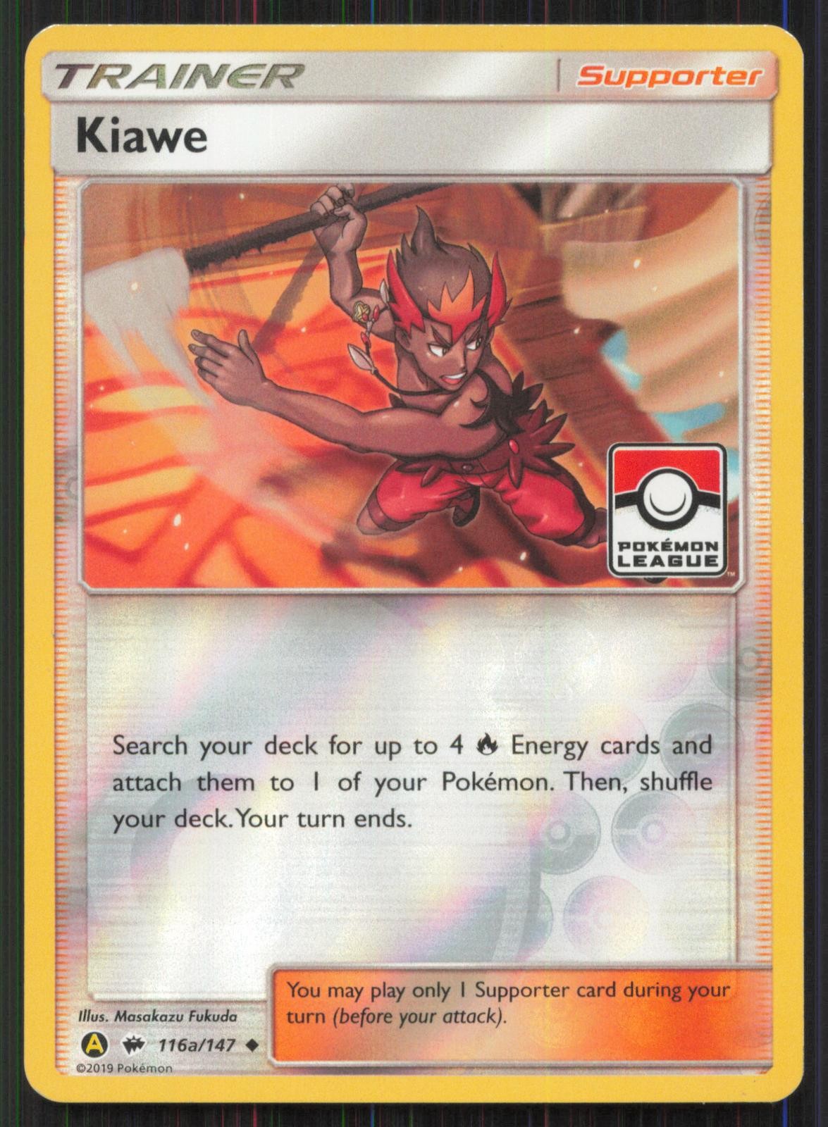 Kiawe (Pokemon League) 116a/147 League & Championship Pokemon Reverse Holo NM