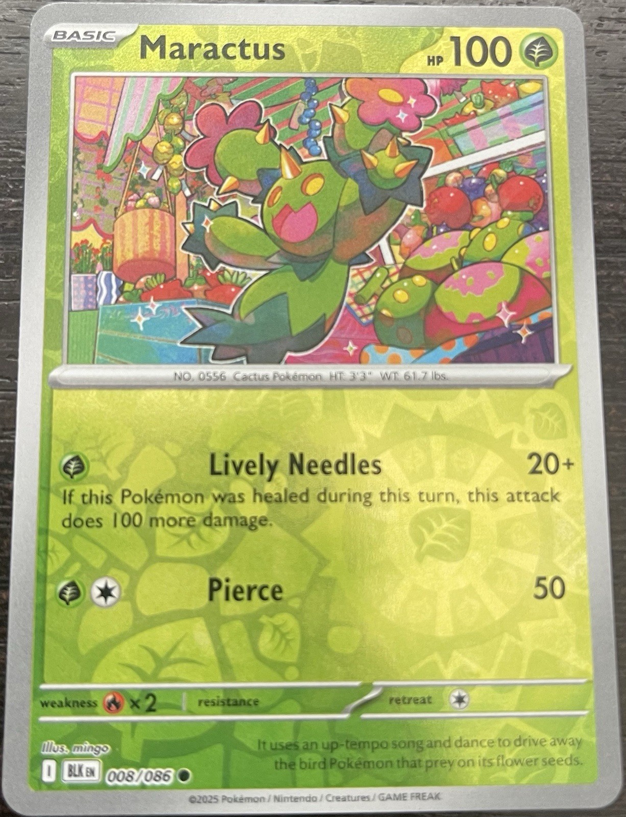 Maractus 008/086 Sv: Black Bolt Reverse Holo