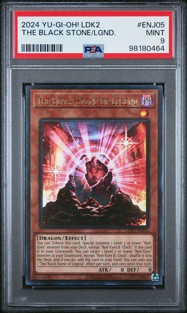 PSA 9 Yu-Gi-Oh! 2024 The Black Stone Of Legend LDK2-ENJ05 Ultra Rare [PSA]