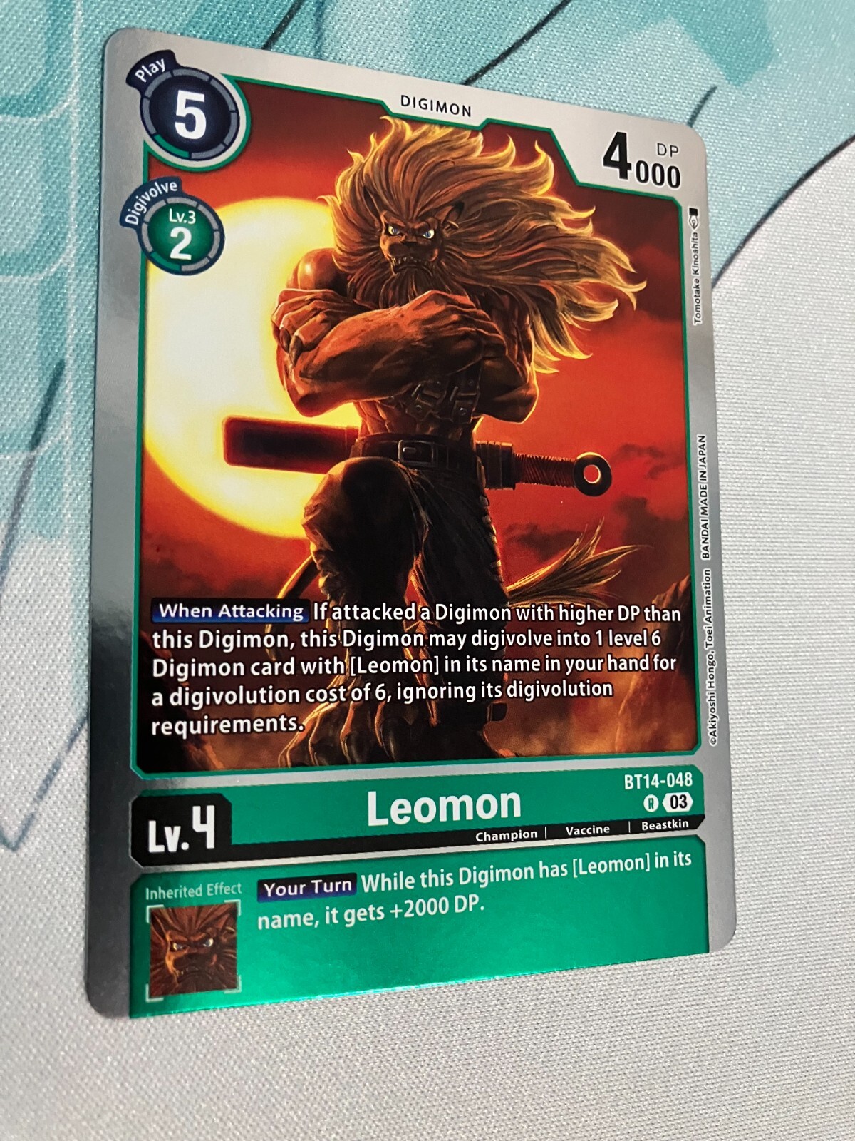 Leomon BT14-048 R Digimon CCG | Blast Ace Near Mint