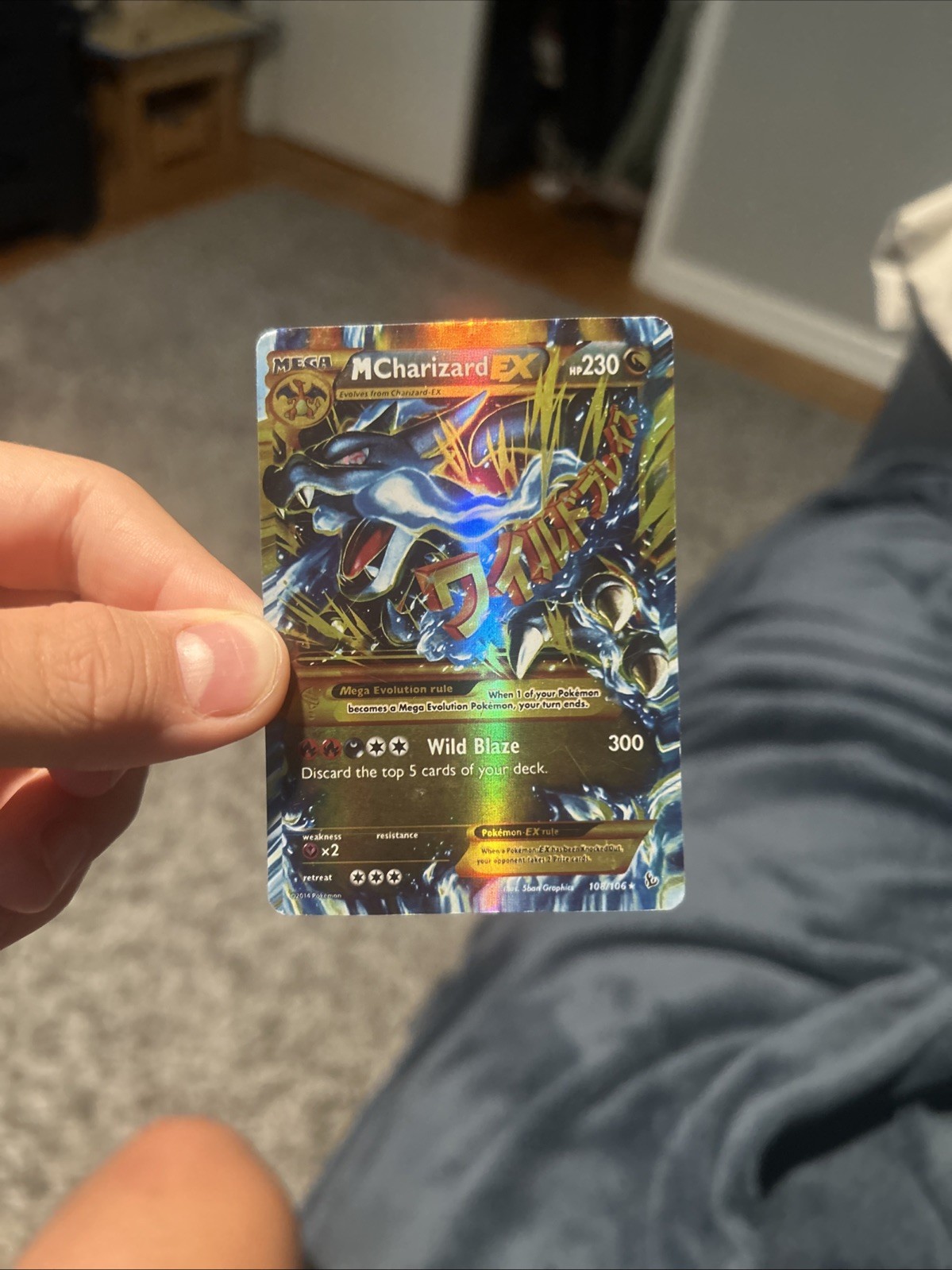 M Charizard EX (X) (Secret) 108/106 Flashfire Holo