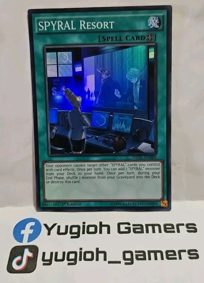 YUGIOH SPYRAL RESORT INOV-EN089 1 ST EDITION SUPER LIGHT PLAYED