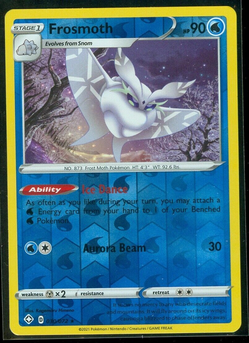 Pokemon – FROSMOTH – 030/072 – Reverse Holo Rare – Shining Fates – NM/M