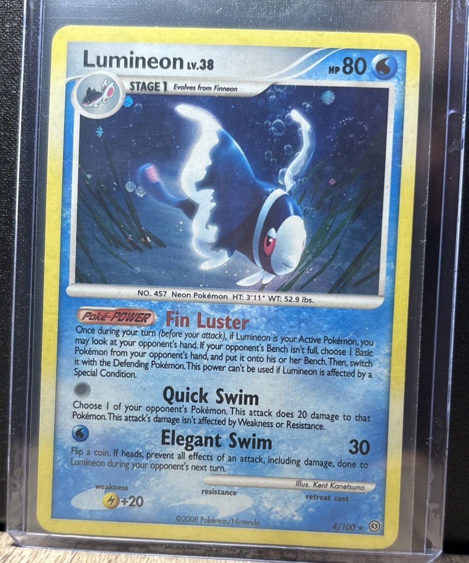 Lumineon Lv.38 Holo 4/100 2008 Pokemon Card