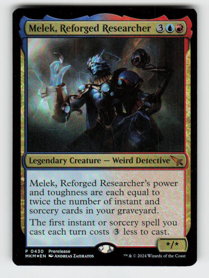 Melek, Reforged Researcher 430 Prerelease Cards Magic: The Gathering Foil NM