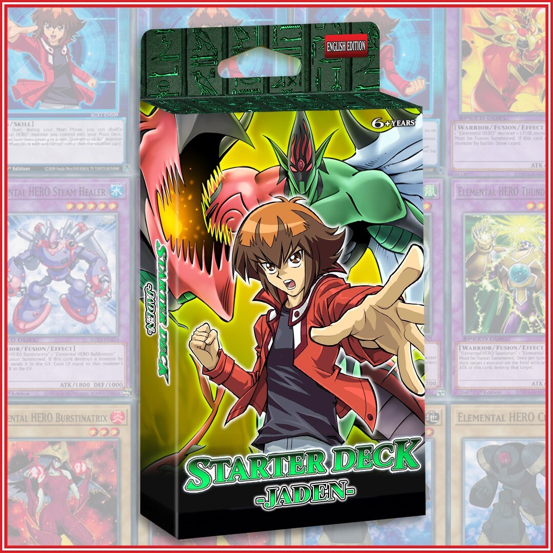JADEN DECK 55 | Elemental Hero Clayman Flame Wingman Mariner Avian +BONUS YuGiOh