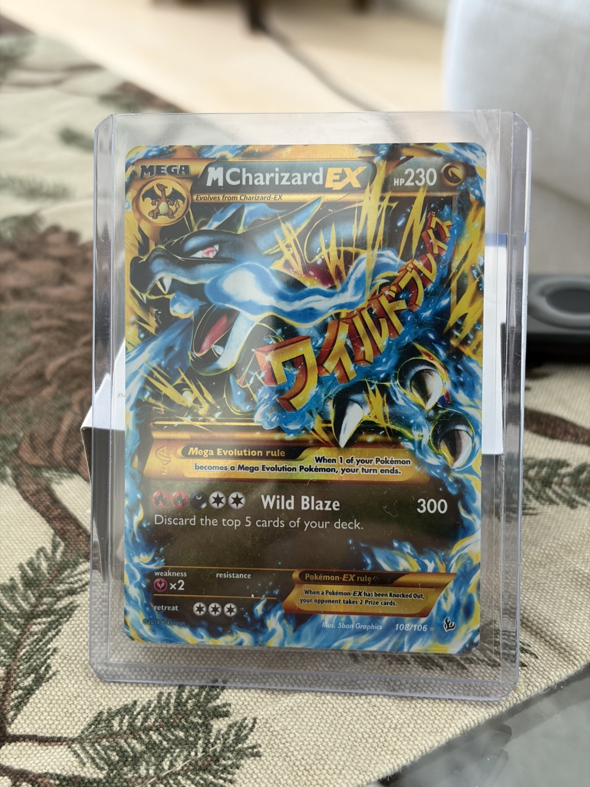 M Charizard EX (X) (Secret) 108/106 Flashfire Holo