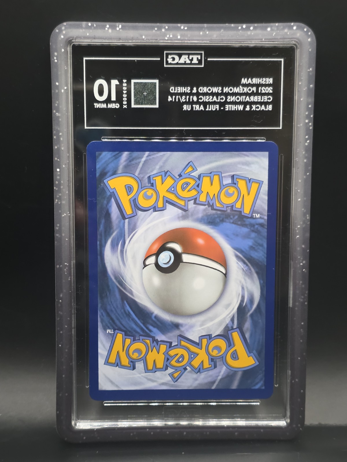 2021 Pokemon SWSH Celebrations Classic 113/114 Reshiram Full Art UR TAG 10