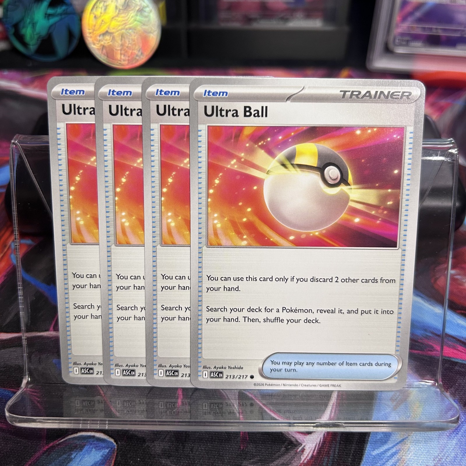 [4x Playset] Ultra Ball 213 /217 ME: Ascended Heroes POKEMON TCG