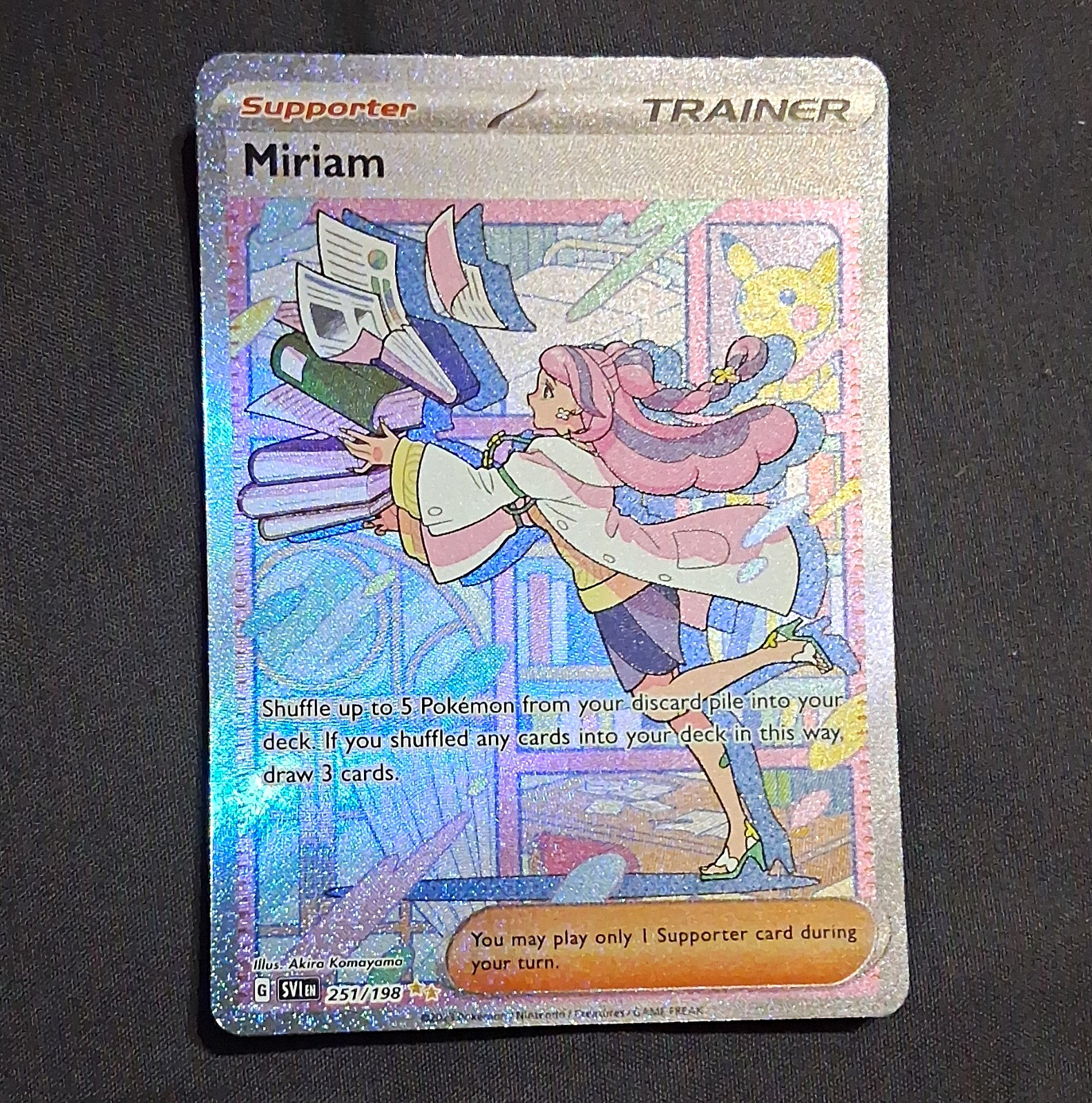 The Pokémon Company Miriam 251/198 SV01 Scarlet & Violet SIR Full Art Holo EN