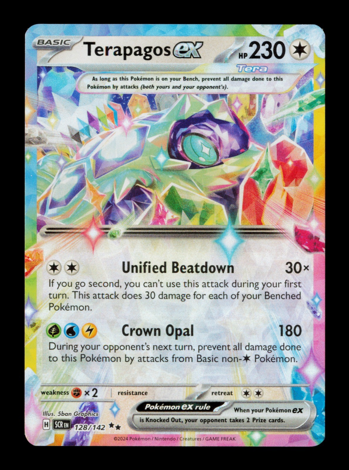 Terapagos ex Holo Double Rare Prize Pack Series Cards 128/142 NM