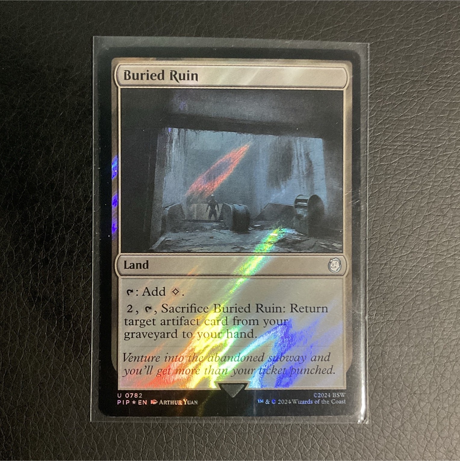 Wizards of the Coast Buried Ruin Uncommon Land 0782 Fallout Surge Foil EN
