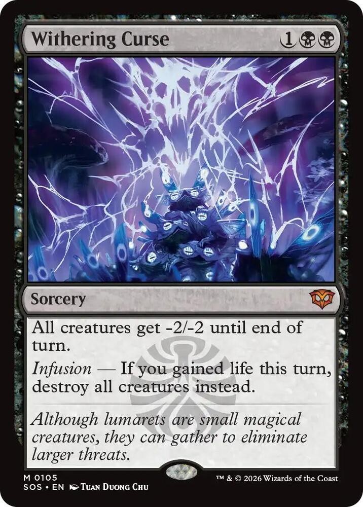 1x Withering Curse – Secrets of Strixhaven Near Mint – MTG