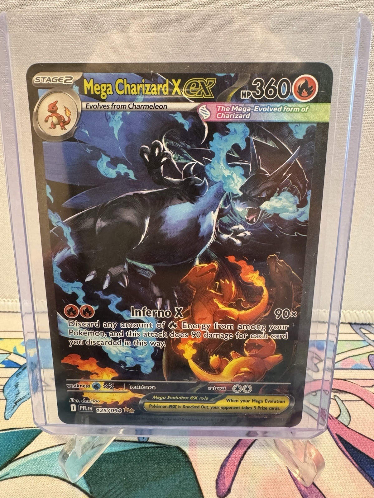 Mega Charizard X ex 125/094 Me02: Phantasmal Flames Holo