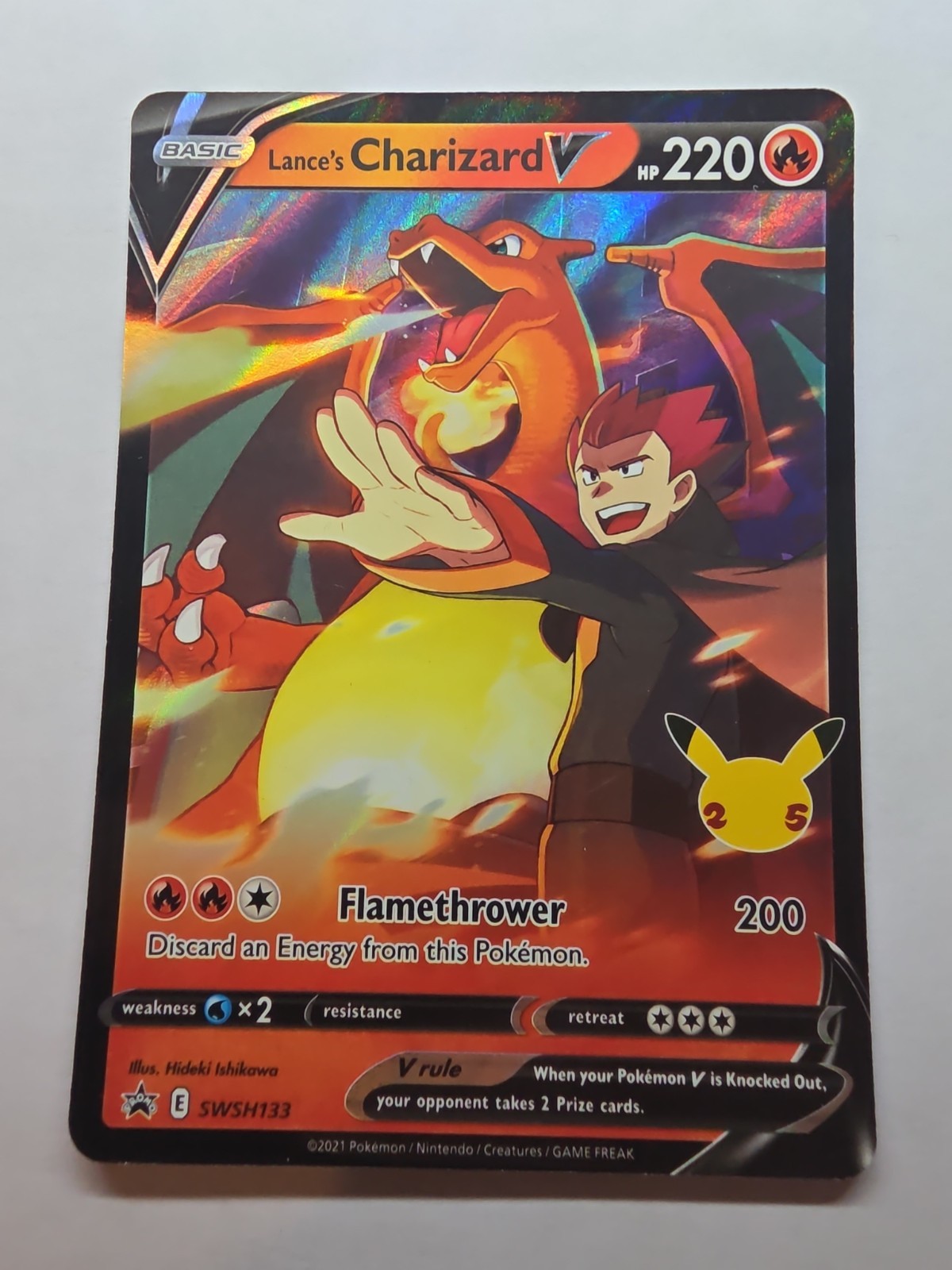 Lance’s Charizard V SWSH133 Pokemon TCG Sword & Shield Promo NM