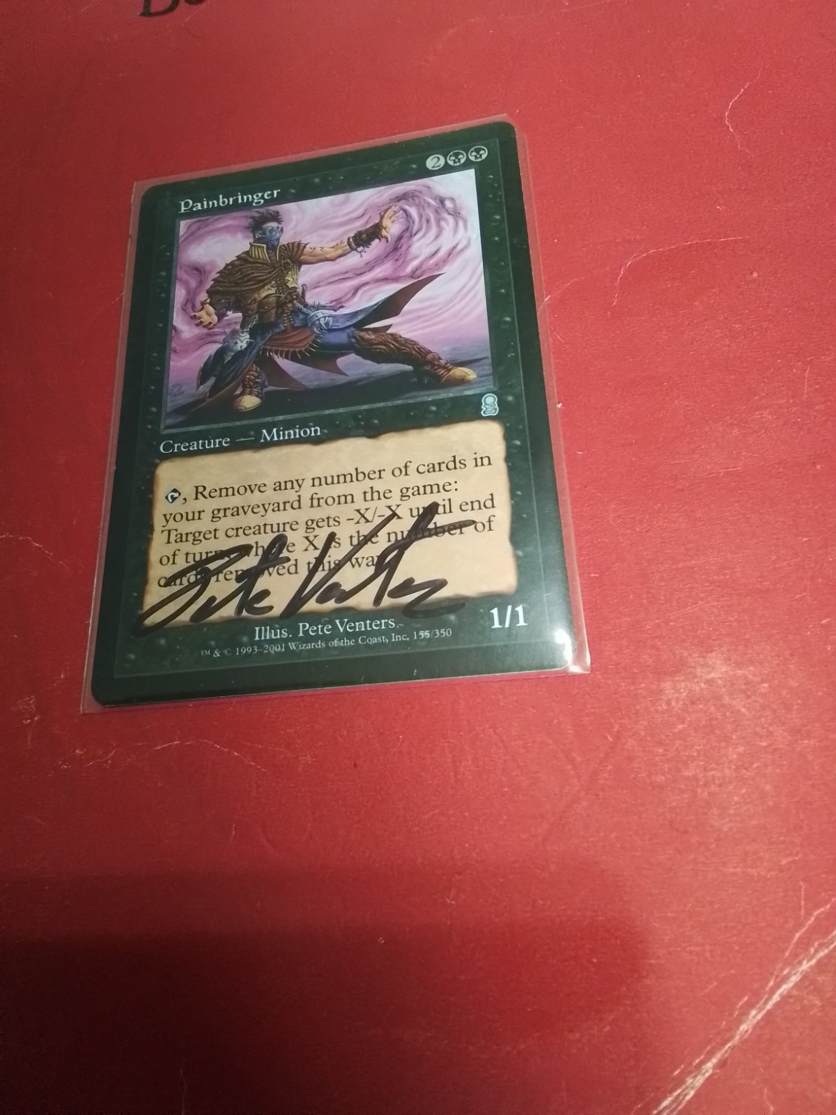 Autographed “Painbringer” ODYSSEY Pete Venters MTG Magic the Gathering