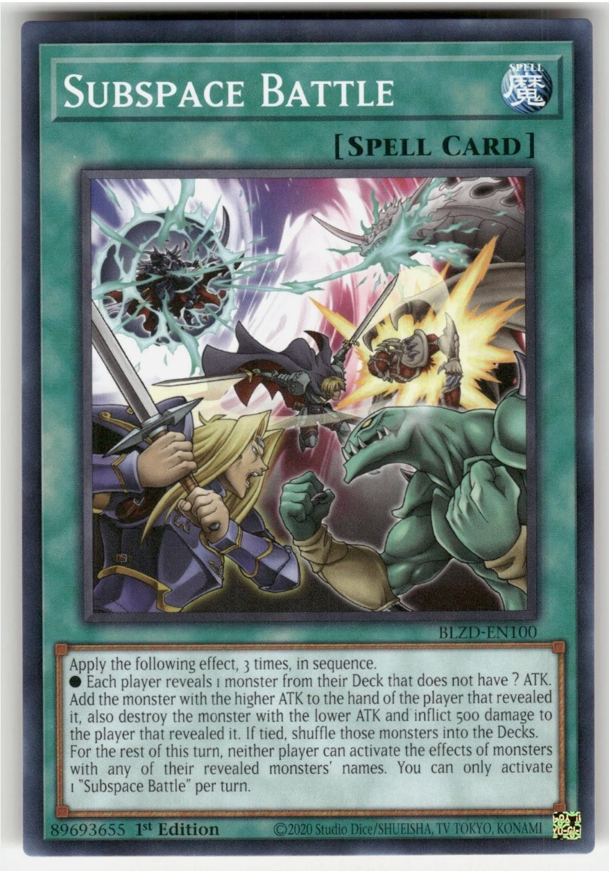 Subspace Battle – BLZD-EN100 – Common – Blazing Dominion – NM/M