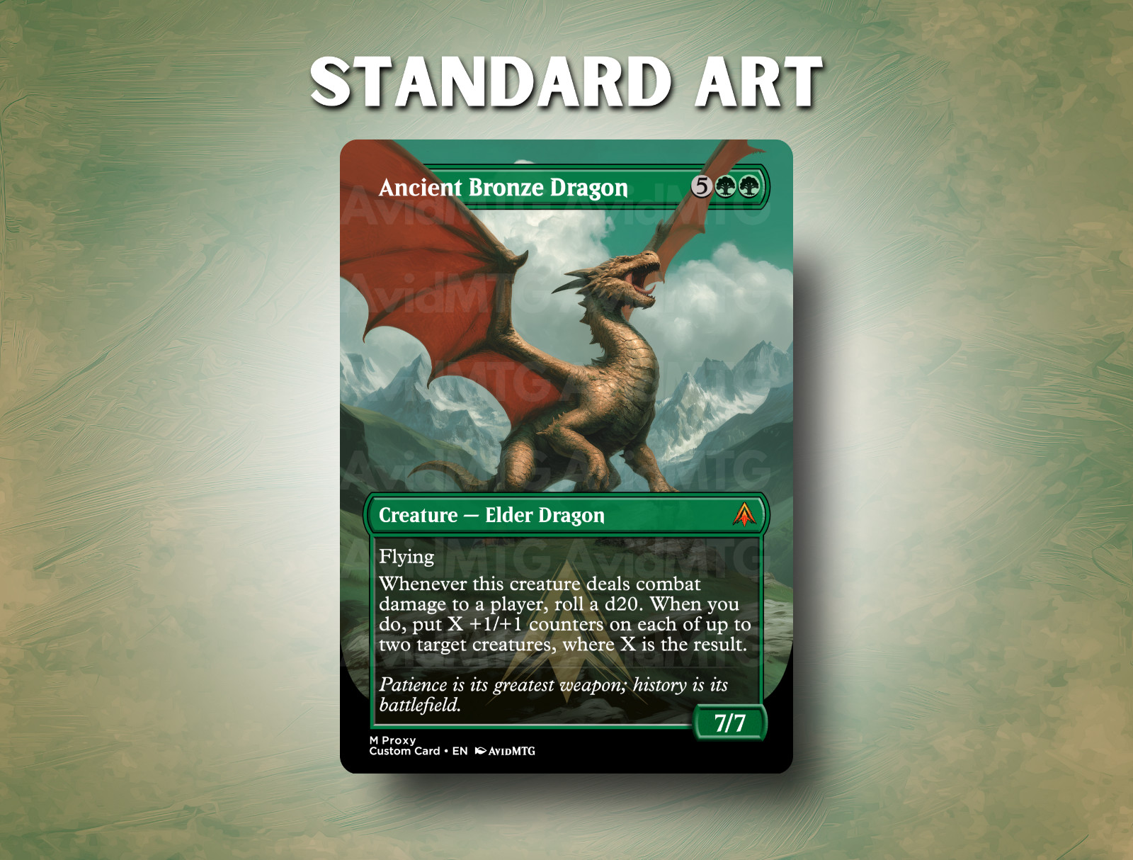 Ancient Bronze Dragon – Custom Magic: The Gathering Card