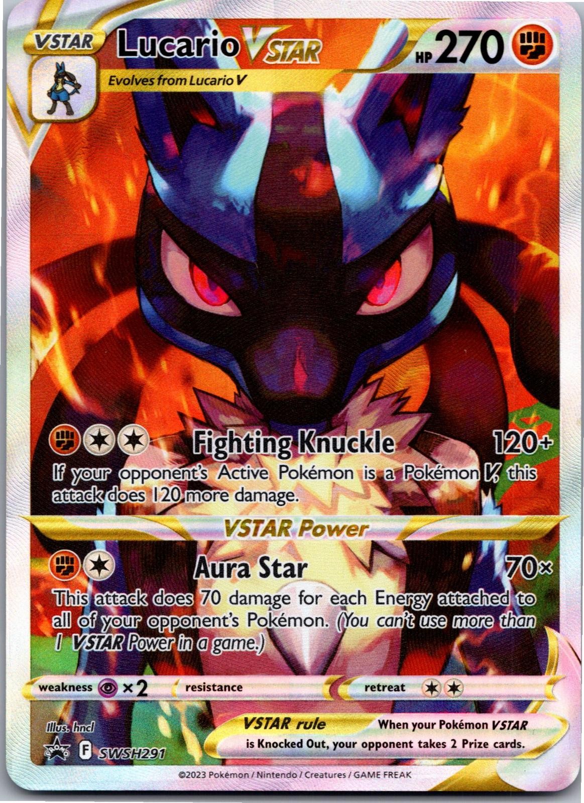 Lucario VSTAR SWSH291 Holo Promo Sword & Shield Promo Pokemon Near Mint