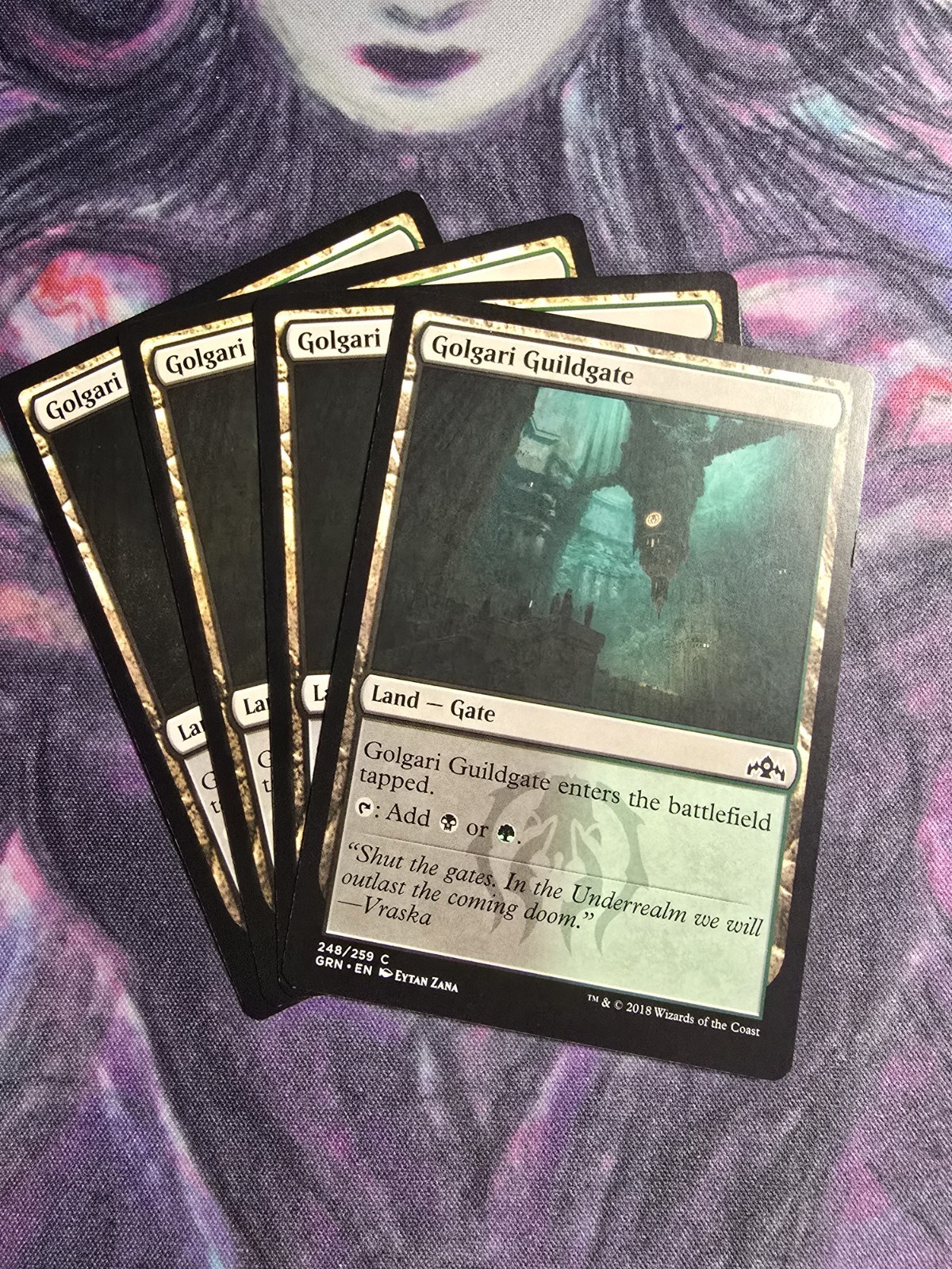 4X GOLGARI GUILDGATE 248/259 GUILDS OF RAVNICA MTG MAGIC NM X4