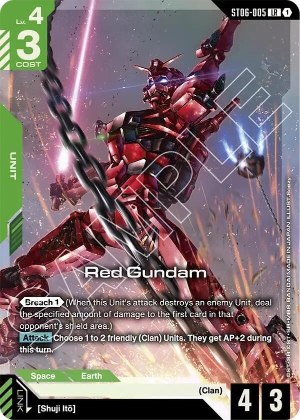 Red Gundam Alternate Art Foil – ST06-005 – Gundam TCG Card Game