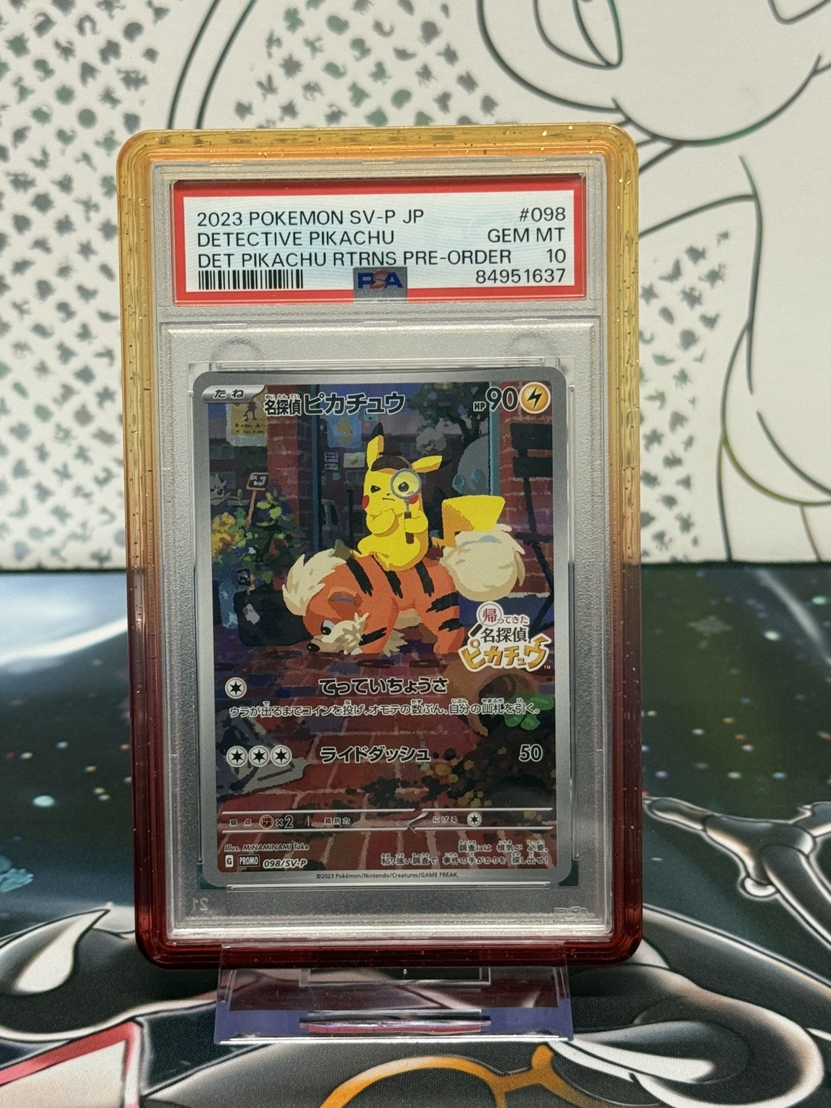 PSA 10 Detective Pikachu 098/SV-P Promo Japanese Pokemon Card