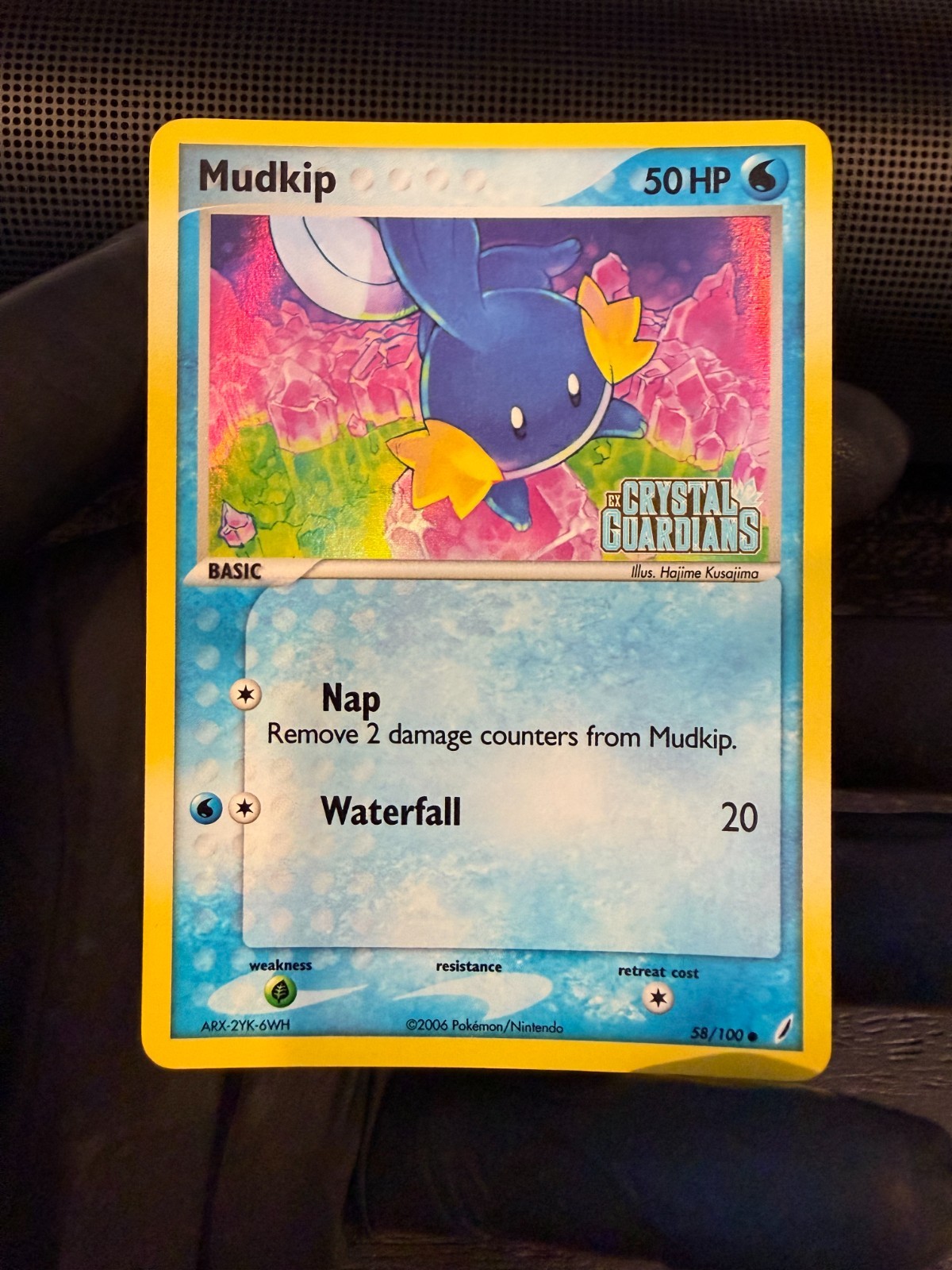 2006 Mudkip – Crystal Guardians #58/100 – Reverse Holo Stamped