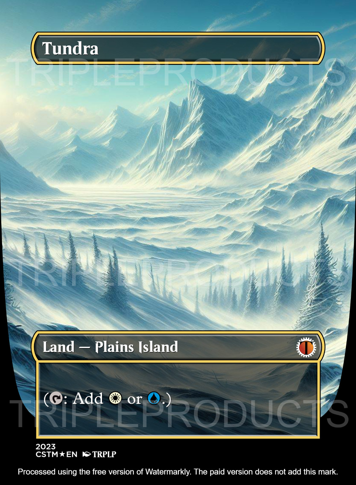 Tundra – High Quality Altered Art Custom Cards