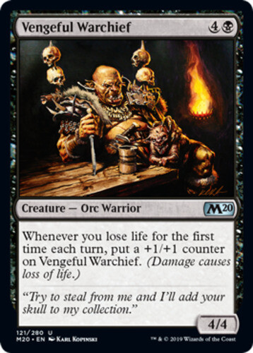 Vengeful Warchief – Foil x1 – Magic Core Set 2020 – NM-Mint, English – Magic Cor