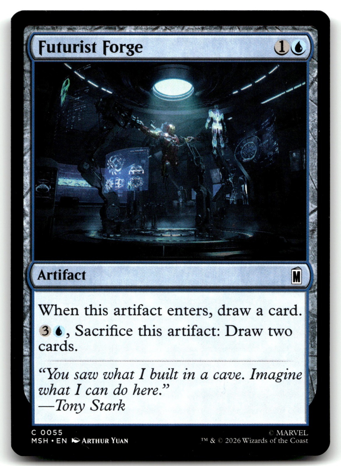 Futurist Forge MTG MSH 55 Blue Daniel Ljunggren