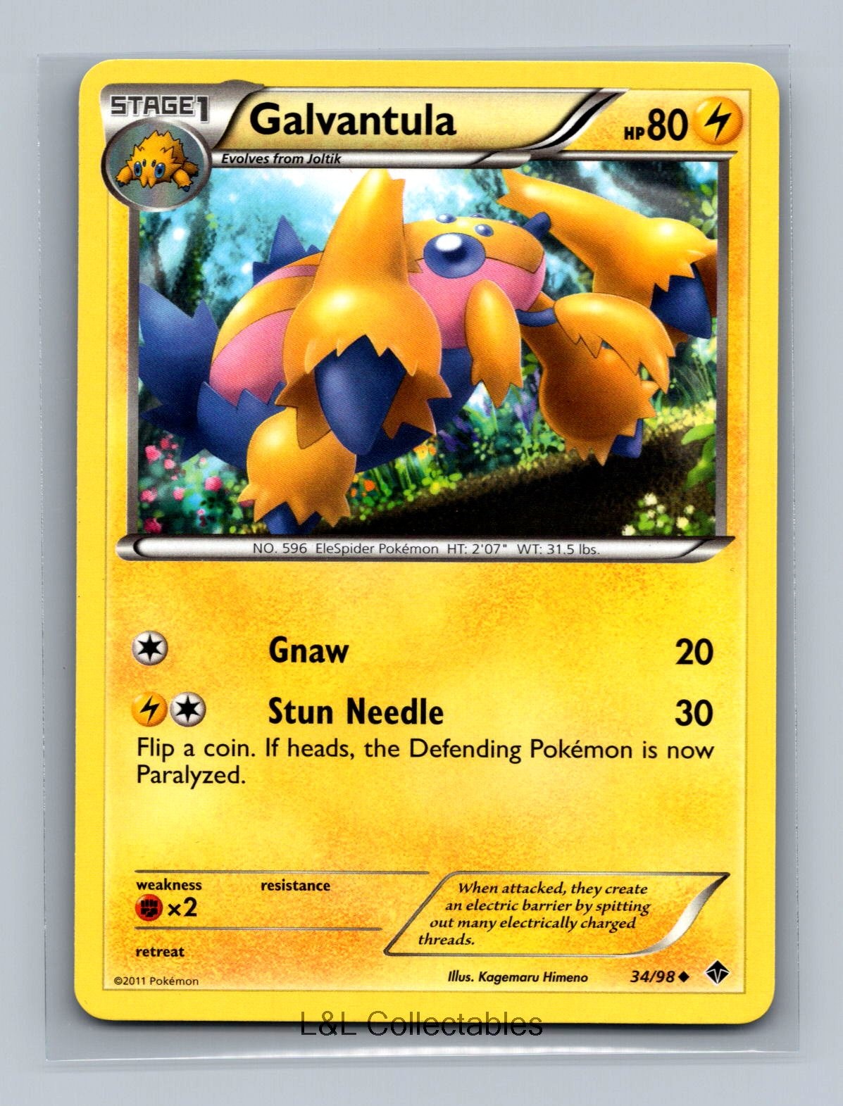 Galvantula #34/98 Emerging Powers Uncommon