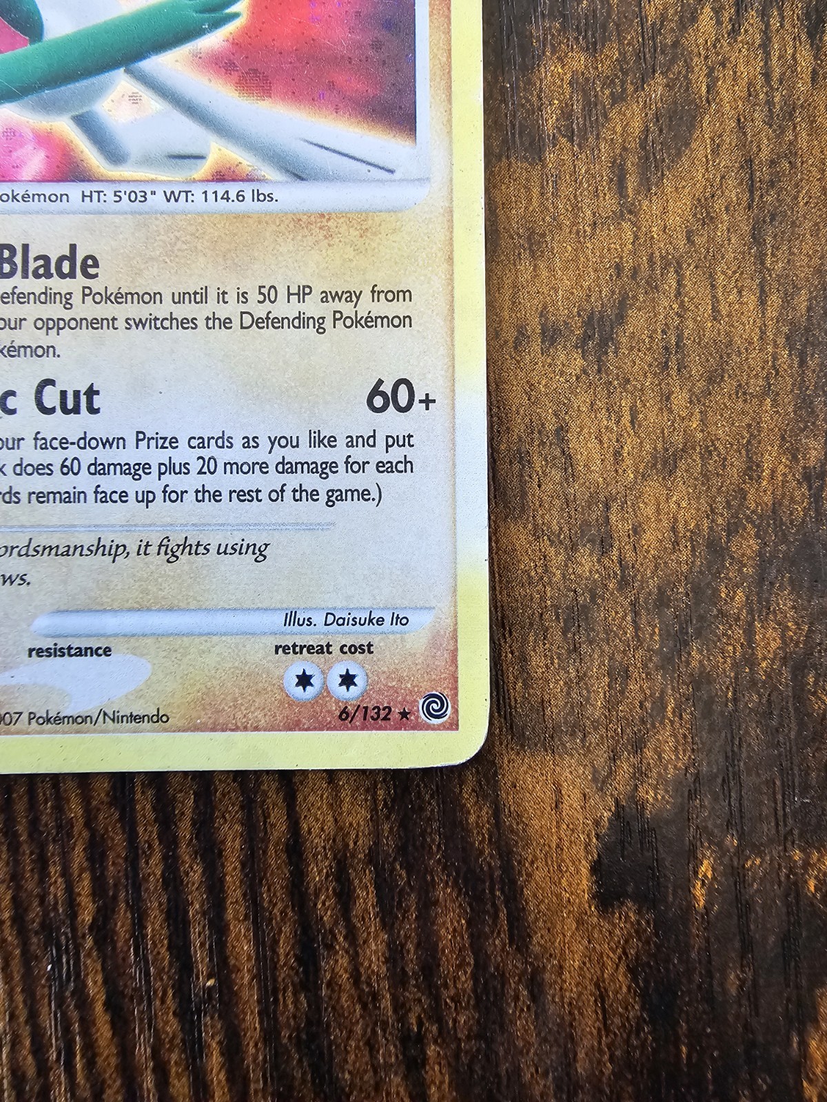 Gallade 6/132 Holo Rare Secret Wonders Pokemon Holo Moderately Played