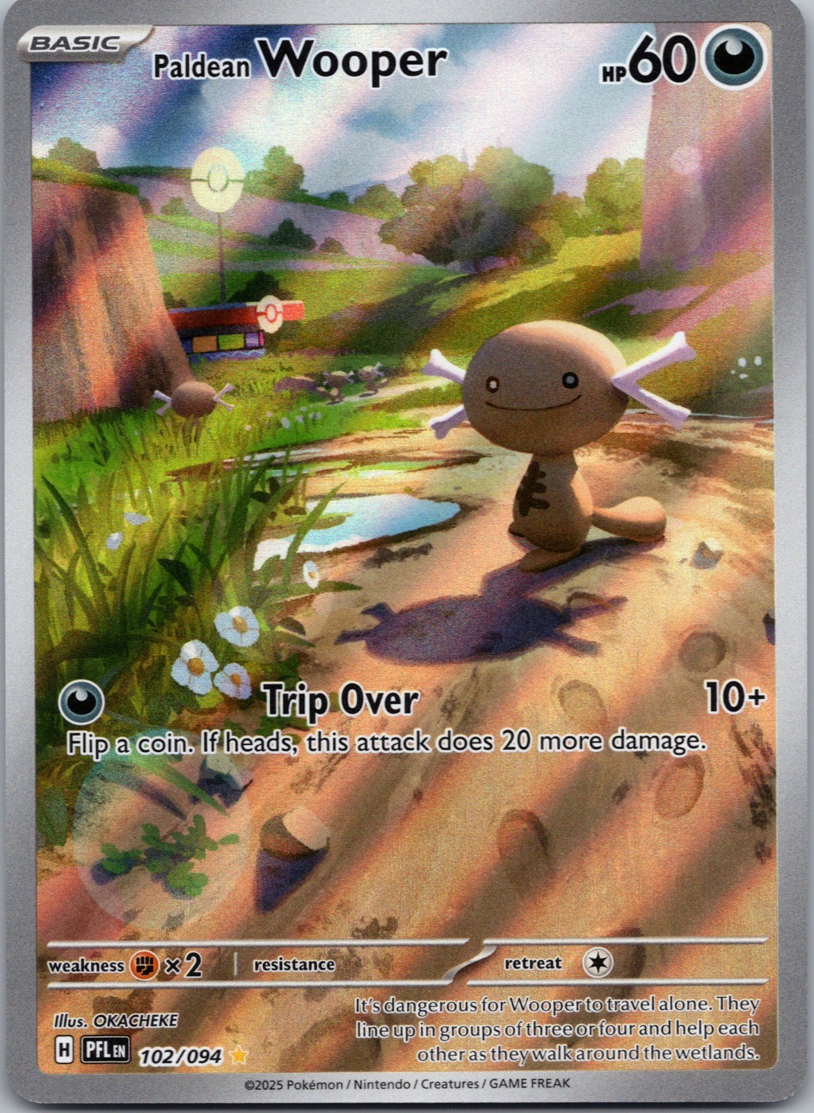 Paldean Wooper 102/094 ME02: Phantasmal Flames NM