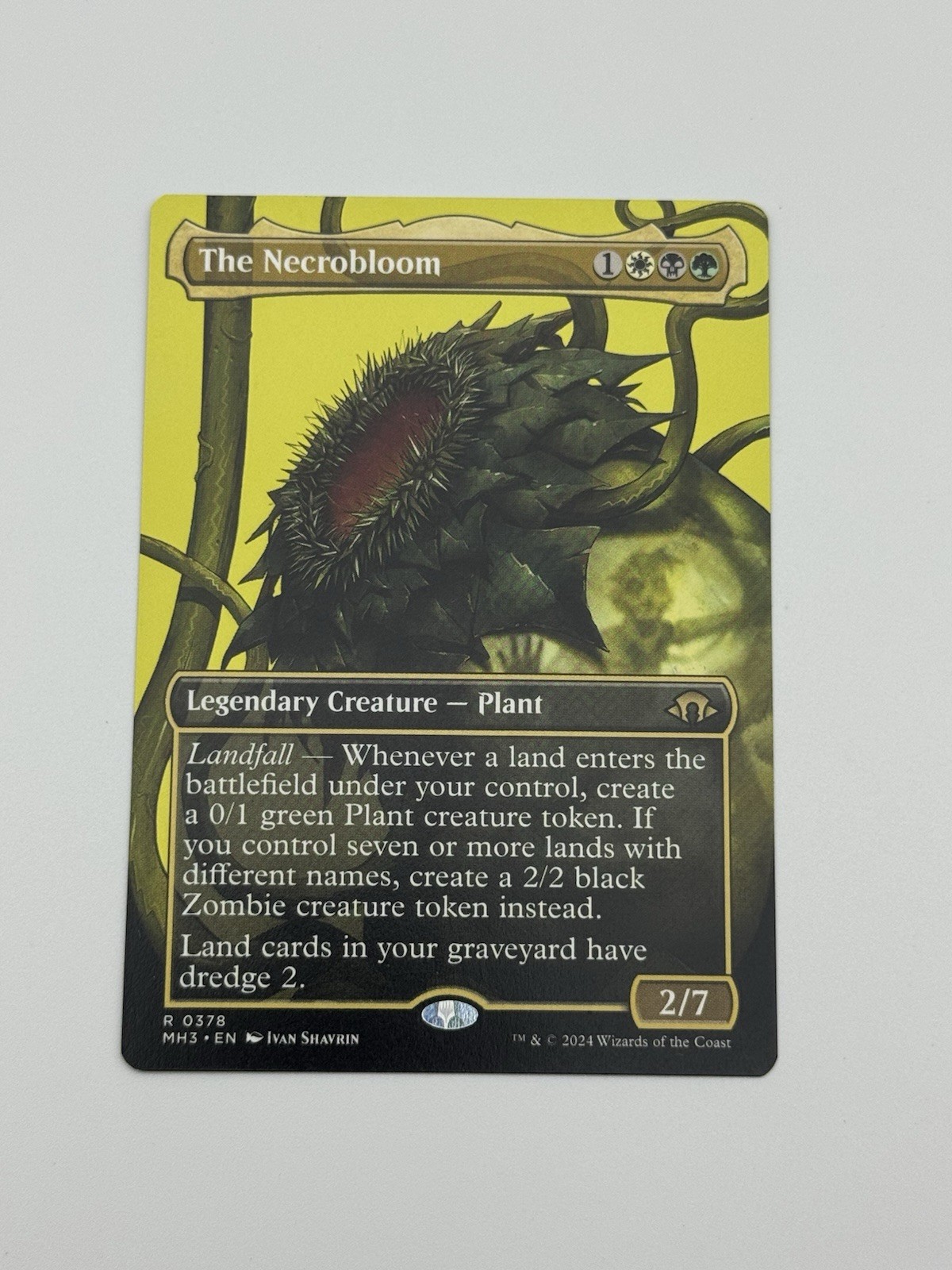 MTG The Necrobloom (Borderless) [Modern Horizons 3] Near Mint Magic