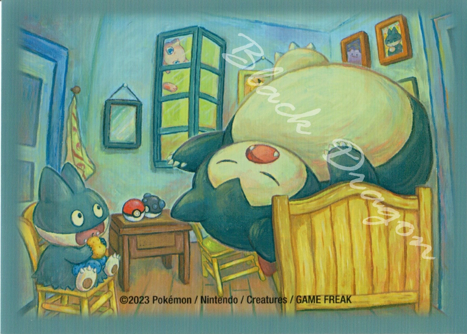 Pokémon Card Sleeve Van Gogh Munchlax & Snorlax – Single Sleeve Pokémon Center