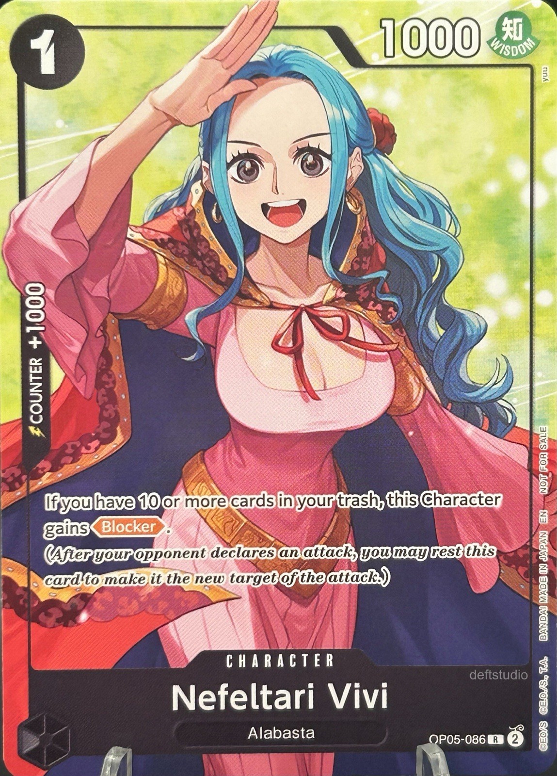 • Nefeltari Vivi • OP05-086 Alt Art Welcome Pack Vol. 2 Promo One Piece TCG NM
