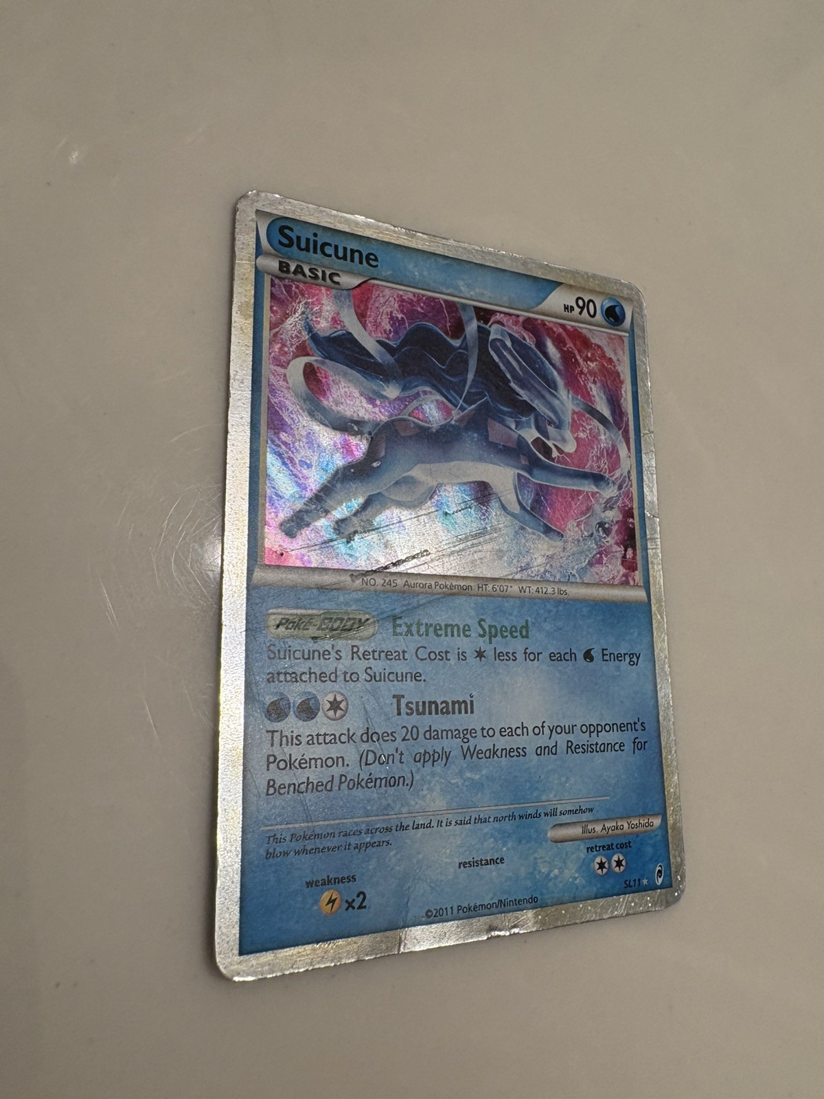 Pokemon Suicune SL11 Holo Call Of Legends