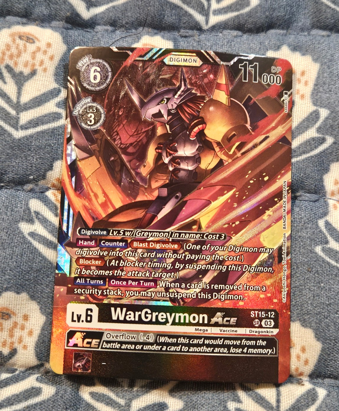 WarGreymon ACE FOIL – SR ST15-12 Versus Royal Knights – Digimon