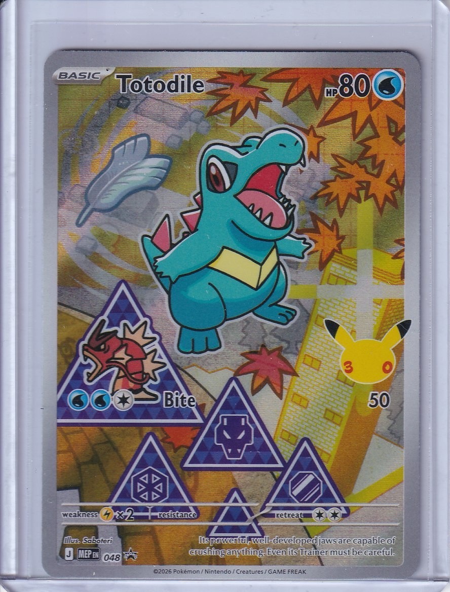 Totodile 048 Promo ME: Mega Evolution Promo Pokemon Holo Near Mint