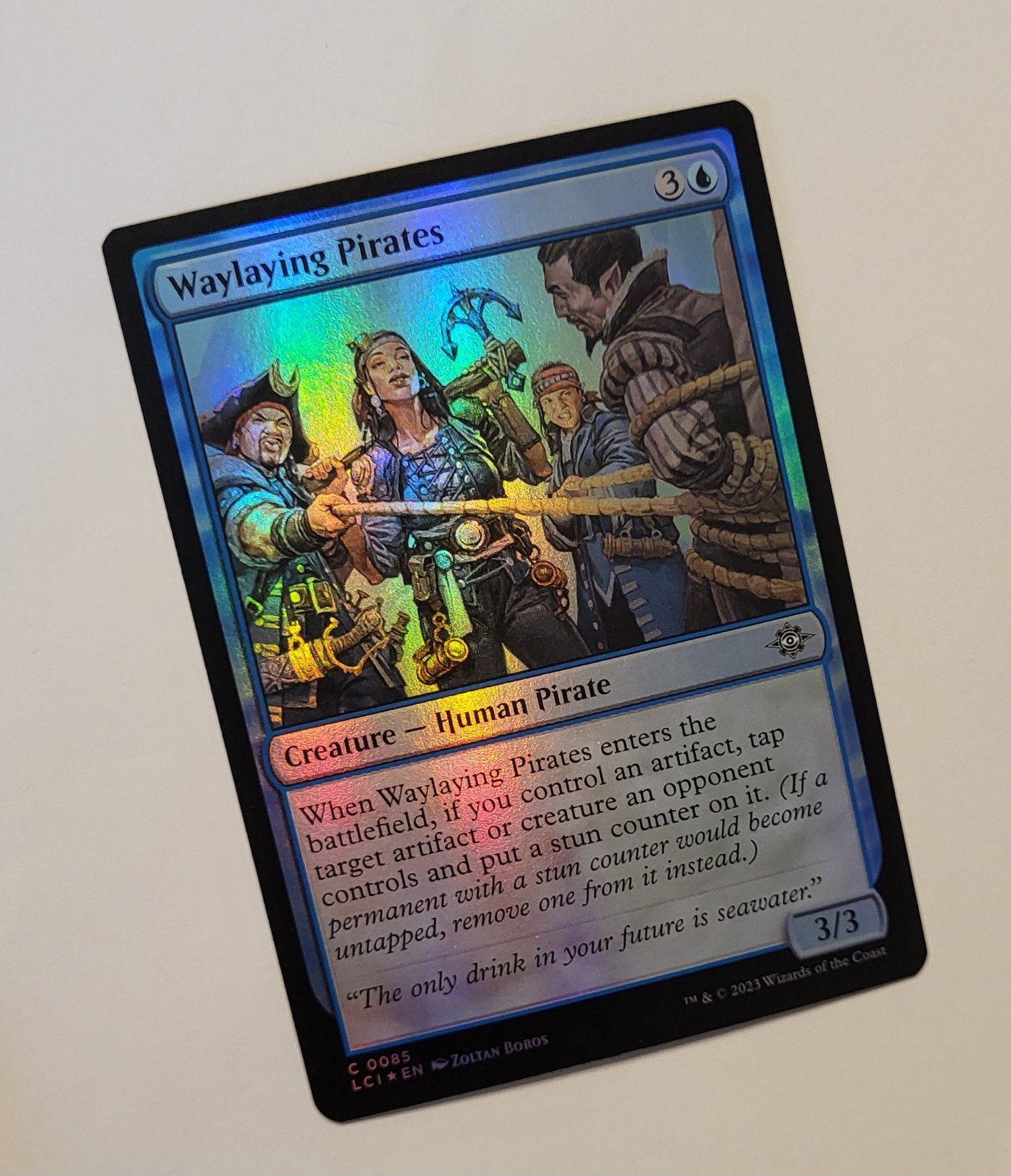 MTG Waylaying Pirates 0085 Foil The Lost Caverns of Ixalan 0085 LCI Human Pirate